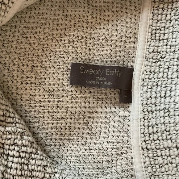 Sweaty Betty Restful Boucle Zip Jacket Grey - Large EUC - Picture 3 of 5